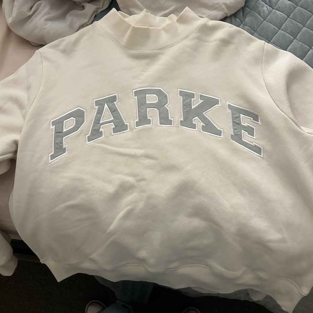 Parke Women's Cream Crew Neck Sweater